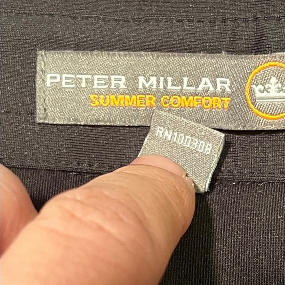 Peter Millar Black Summer Comfort Polo Shirt Size Medium. 2017 Ryder Cup - Picture 13 of 13